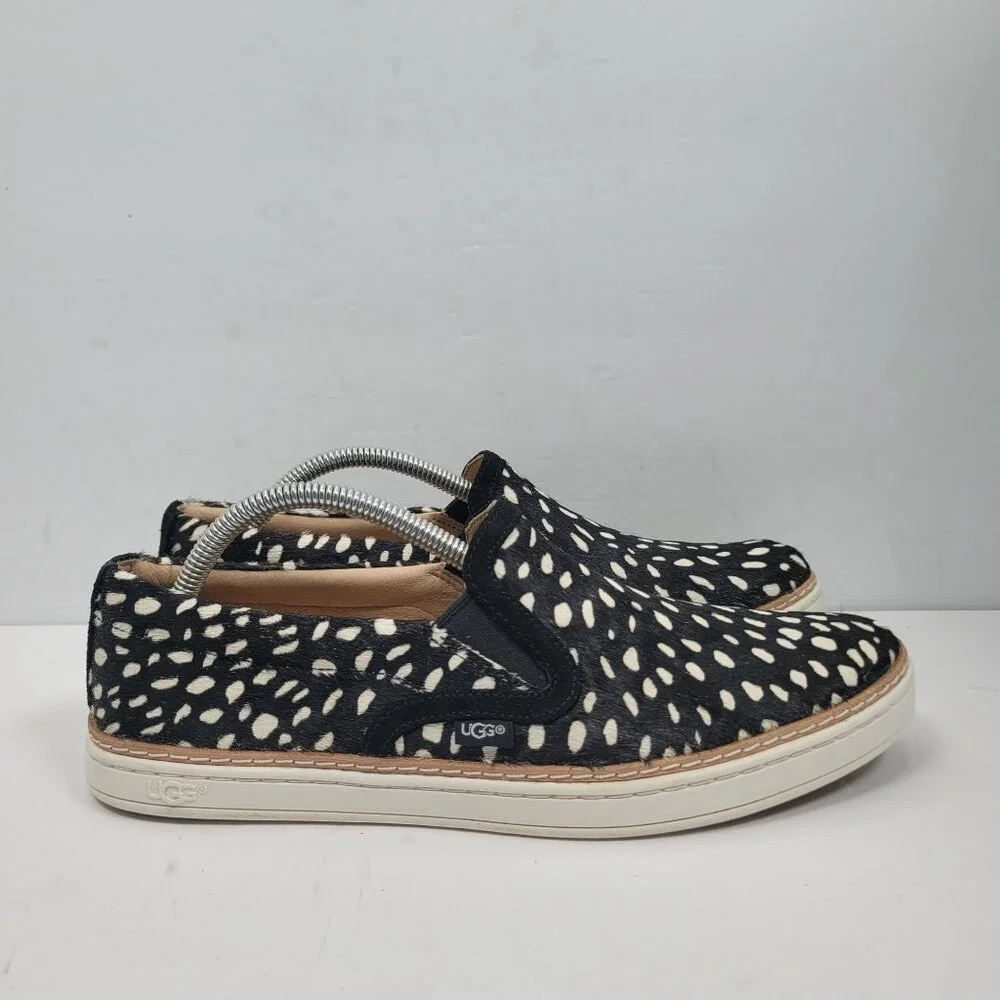 UGG Soleda Women's Exotic Black Slip-On Sneakers S/N1096943 US Size 9 - Picture 3 of 10
